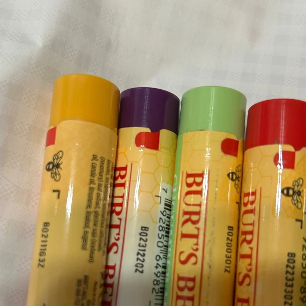 Burt's Bees Lip Balm Collection - Yellow, Purple, White, Green, Brown